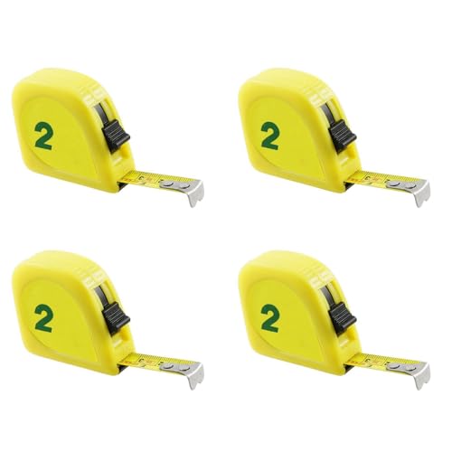 Rfeeuubft 4X Gelb 2 Meters 6FT Waage Metall Kapselbandmass Messband Bandmass Messer Tape Rfeeuubft 4X Gelb 2 Meters 6FT Waage Metall Kapselbandmass Messband Bandmass Messer Tape von Rfeeuubft