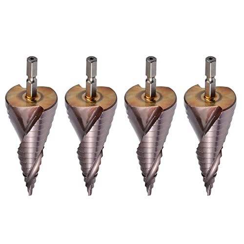 Rfeeuubft 4X M35 HSS Co Stufen Bohrer Bohrer 4-32 mm Edelstahl Metall Loch Säge Werkzeug Set Hex Rfeeuubft 4X M35 HSS Co Stufen Bohrer Bohrer 4-32 mm Edelstahl Metall Loch Säge Werkzeug Set Hex von Rfeeuubft