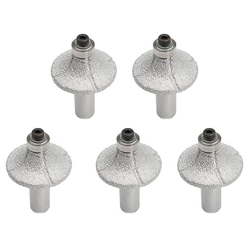 Rfeeuubft 5Stück 1/2 Diamant Fräser Rad Halbe Bullnose für Hand Profiler Marmor Rfeeuubft 5Stück 1/2 Diamant Fräser Rad Halbe Bullnose für Hand Profiler Marmor von Rfeeuubft