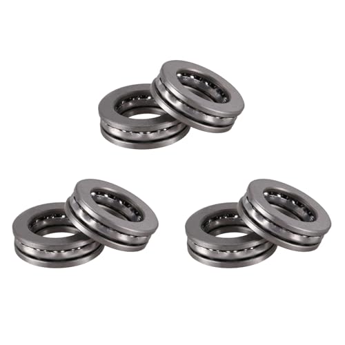 Rfeeuubft 6 Stueck Axiale Kugeldrucklager 51104 20 X 35 X 10 mm von Rfeeuubft