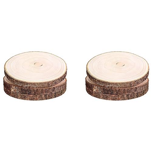 Rfeeuubft 6 Stück große Holzscheiben für Tafelaufsätze, runde Holzscheiben für Hochzeiten, DIY-Projekte, Malerei usw Rfeeuubft 6 Stück große Holzscheiben für Tafelaufsätze, runde Holzscheiben für Hochzeiten, DIY-Projekte, Malerei usw von Rfeeuubft