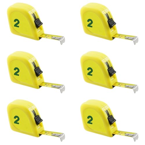 Rfeeuubft 6X Gelb 2 Meters 6FT Waage Metall Kapselbandmass Messband Bandmass Messer Tape Rfeeuubft 6X Gelb 2 Meters 6FT Waage Metall Kapselbandmass Messband Bandmass Messer Tape von Rfeeuubft