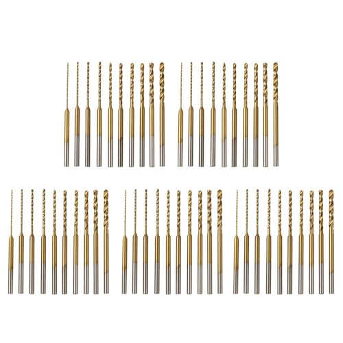 Rfeeuubft Micro-Twist-Bohrer-Set - 50 StüCk 0,6 Mm-2,2 mm Kleiner Bohrer 2,35 Schaft HSS Mini-Gravierbohrer Lochbohrwerkzeug Rfeeuubft Micro-Twist-Bohrer-Set - 50 StüCk 0,6 Mm-2,2 mm Kleiner Bohrer 2,35 Schaft HSS Mini-Gravierbohrer Lochbohrwerkzeug von Rfeeuubft