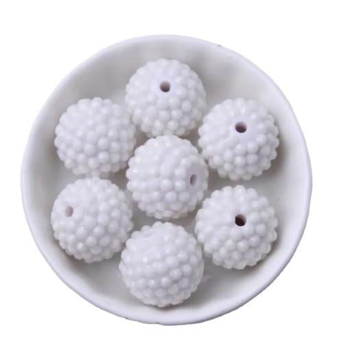 12 mm, 16 mm, 20 mm, solide klobige Strasssteine, für Stifte, Perlenschmuck, Weiß, 20 mm, 100 Stück von Rfmfkkg