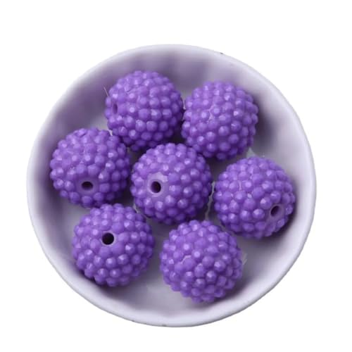 12 mm, 16 mm, 20 mm, solide klobige Strasssteine, glitzernde Kugelperlen für Stifte, Perlenschmuck, Violett, 12 mm, 400 Stück von Rfmfkkg