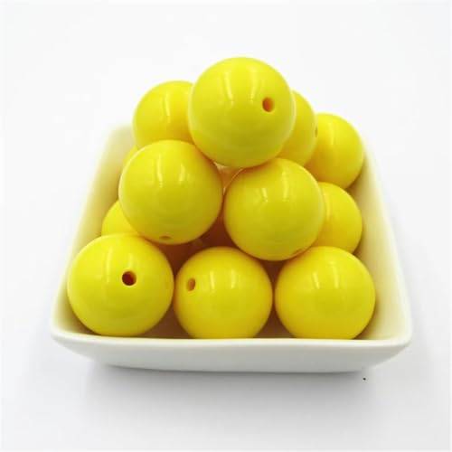 6 mm, 8 mm, 10 mm, 12 mm, 14 mm, 16 mm, 18 mm, 20 mm, Acryl, massiv, für klobige Halsketten, DIY, handgefertigt, Gelb, A15, 14 mm, 300 Stück 6 mm, 8 mm, 10 mm, 12 mm, 14 mm, 16 mm, 18 mm, 20 mm, Acryl, massiv, für klobige Halsketten, DIY, handgefertigt, Gelb, A15, 14 mm, 300 Stück von Rfmfkkg