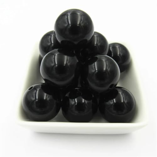 6 mm/8 mm/10 mm/12 mm/14 mm/16 mm/18 mm/20 mm, Acryl, massiv, für klobige Halsketten/DIY/handgefertigt, schwarz, 18 mm, 150 Stück 6 mm/8 mm/10 mm/12 mm/14 mm/16 mm/18 mm/20 mm, Acryl, massiv, für klobige Halsketten/DIY/handgefertigt, schwarz, 18 mm, 150 Stück von Rfmfkkg