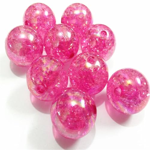 Acryl-Rissperlen für klobige Halsketten, DIY, handgefertigter Schmuck, 20 mm, 100 Stück pro Beutel, 12 mm/16 mm/20 mm von Rfmfkkg