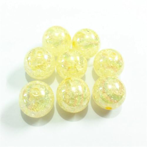 Acryl-Rissperlen für klobige Halsketten, DIY/handgefertigter Schmuck, 12 mm/16 mm/20 mm, 100 Stück pro Beutel von Rfmfkkg