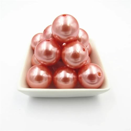 Acrylperlen, 6 mm, 8 mm, 10 mm, 12 mm, 14 mm, 16 mm, 18 mm, 20 mm, für klobige Halsketten/DIY-Schmuck, Koralle, A11, 20 mm, 115 Stück pro Beutel Acrylperlen, 6 mm, 8 mm, 10 mm, 12 mm, 14 mm, 16 mm, 18 mm, 20 mm, für klobige Halsketten/DIY-Schmuck, Koralle, A11, 20 mm, 115 Stück pro Beutel von Rfmfkkg