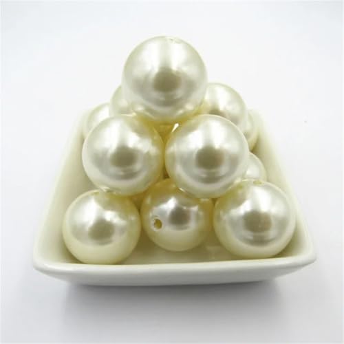 Acrylperlen, 6 mm, 8 mm, 10 mm, 12 mm, 14 mm, 16 mm, 18 mm, 20 mm, für klobige Halsketten/DIY-Schmuck, cremefarben, A41, 8 mm, 1900 Stück pro Beutel Acrylperlen, 6 mm, 8 mm, 10 mm, 12 mm, 14 mm, 16 mm, 18 mm, 20 mm, für klobige Halsketten/DIY-Schmuck, cremefarben, A41, 8 mm, 1900 Stück pro Beutel von Rfmfkkg
