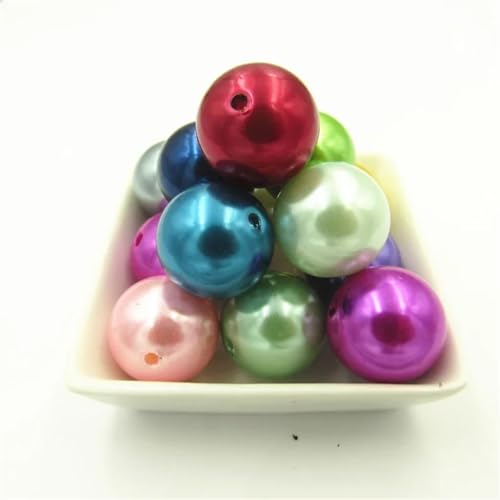 Acrylperlen, 6 mm, 8 mm, 10 mm, 12 mm, 14 mm, 16 mm, 18 mm, 20 mm, für klobige Halsketten/DIY-Schmuck, gemischt, 16 mm, 220 Stück pro Beutel Acrylperlen, 6 mm, 8 mm, 10 mm, 12 mm, 14 mm, 16 mm, 18 mm, 20 mm, für klobige Halsketten/DIY-Schmuck, gemischt, 16 mm, 220 Stück pro Beutel von Rfmfkkg