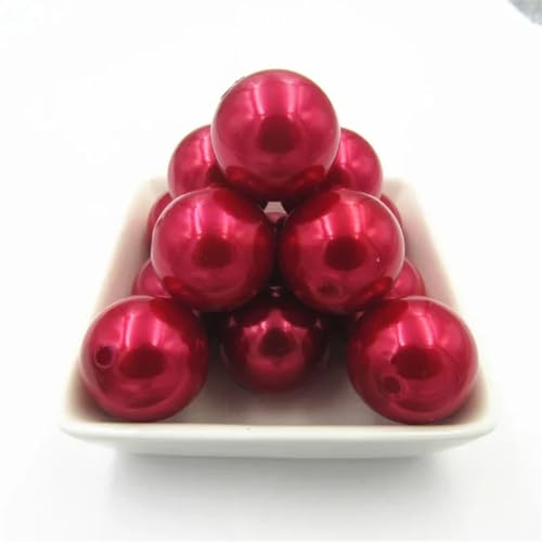 Acrylperlen, 6 mm, 8 mm, 10 mm, 12 mm, 14 mm, 16 mm, 18 mm, 20 mm, für klobige Halsketten/DIY-Schmuck, rot, A60, 20 mm, 115 Stück pro Beutel Acrylperlen, 6 mm, 8 mm, 10 mm, 12 mm, 14 mm, 16 mm, 18 mm, 20 mm, für klobige Halsketten/DIY-Schmuck, rot, A60, 20 mm, 115 Stück pro Beutel von Rfmfkkg