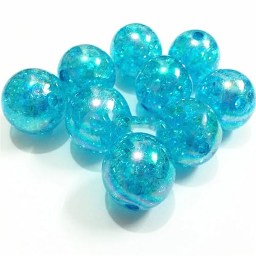 Acrylperlen für klobige Halsketten, DIY, handgefertigter Schmuck, Blau, 12 mm/16 mm/20 mm, 100 Stück pro Beutel von Rfmfkkg