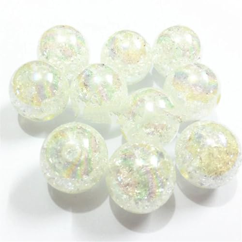 Acrylperlen für klobige Halsketten, DIY, handgefertigter Schmuck, weiß, 20 mm, 100 Stück pro Beutel, 12 mm/16 mm/20 mm von Rfmfkkg