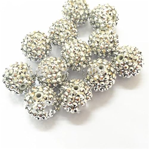 Strassstein-Perlen für klobige Halsketten, DIY, handgefertigt, Stiftschmuck, 20 mm, 100 Stück, 20 mm, 100 Stück pro Beutel, 20 mm von Rfmfkkg