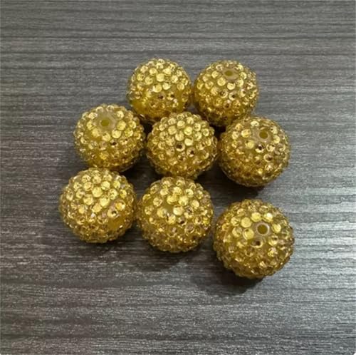 Strassstein-Perlen für klobige Halsketten, DIY, handgefertigt, Stiftschmuck, 20 mm, 100 Stück pro Beutel, 20 mm, 20 mm, 20 mm, 20 mm von Rfmfkkg