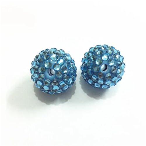 Strassstein-Perlen für klobige Halsketten, DIY, handgefertigt, Stiftschmuck, 20 mm, 100 Stück pro Beutel, 20 mm, 20 mm, 20 mm von Rfmfkkg