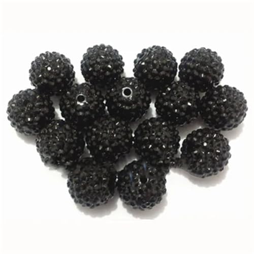 Strassstein-Perlen für klobige Halsketten, DIY, handgefertigt, Stiftschmuck, 20 mm, 20 mm, 100 Stück pro Beutel, 20 mm, 20 mm, 20 mm von Rfmfkkg