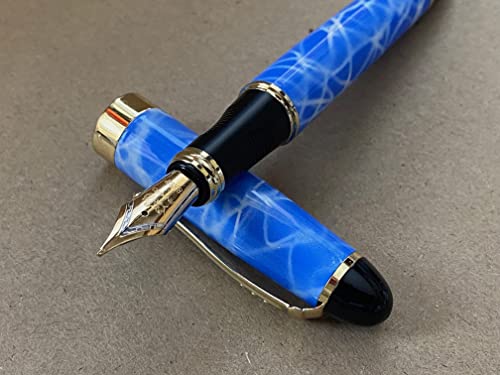 Rhapsody Ink Pens Jinhao x450 Füllfederhalter, 0,5 mm, mittelfeine Spitze, blauer Himmel Rhapsody Ink Pens Jinhao x450 Füllfederhalter, 0,5 mm, mittelfeine Spitze, blauer Himmel von Rhapsody