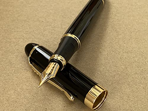 Rhapsody Jinhao x450 Füllfederhalter, 0,5 mm, mittelfeine Spitze, Schwarz poliert von Rhapsody