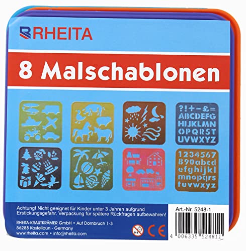 Rheita 5248-1 Schablonen, Kunststoff, mehrfarbig, 15 x 15cm Rheita 5248-1 Schablonen, Kunststoff, mehrfarbig, 15 x 15cm von Rheita