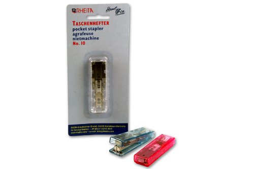 Rheita Taschen-Hefter, Stapler, Klassisch, für Heftklammern No.10, Transparent-klar Rheita Taschen-Hefter, Stapler, Klassisch, für Heftklammern No.10, Transparent-klar von Rheita