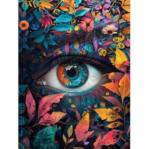 Rheskbecy Diamond Painting Set, DIY 5D Diamant Painting Das mystische Auge für Erwachsene, Malen nach Zahlen Diamant Anfänger，Home Wall Decor Geburtstag 30x40cm von Rheskbecy