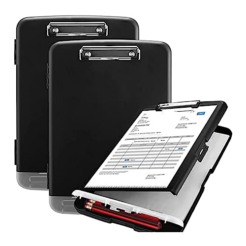 Rhghfujhgy 2er-Pack Klemmbrett mit Stauraum, Hohe Kapazität, Klemmbretter für die Krankenpflege, Robuste Büro-Klemmbrettmappe mit Metallklammer Rhghfujhgy 2er-Pack Klemmbrett mit Stauraum, Hohe Kapazität, Klemmbretter für die Krankenpflege, Robuste Büro-Klemmbrettmappe mit Metallklammer von Rhghfujhgy