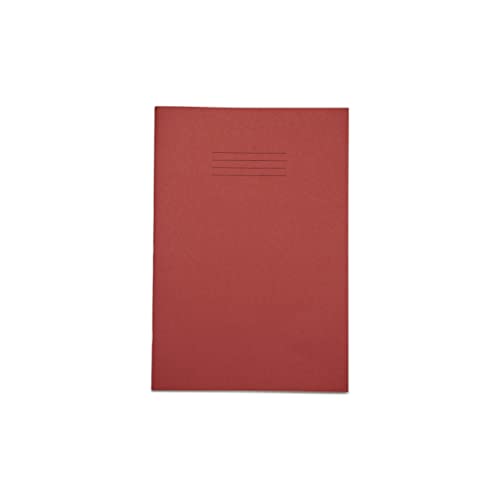 A4 Heft, rot, 5 mm kariert, 80 Seiten von Rhino