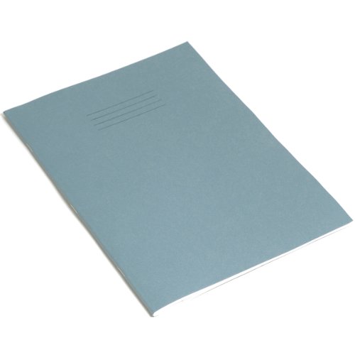 RHINO Notizblock A4 64 Seiten 6 mm liniert mit Rand Übungsbuch - hellblau (10 Stück) von Rhino