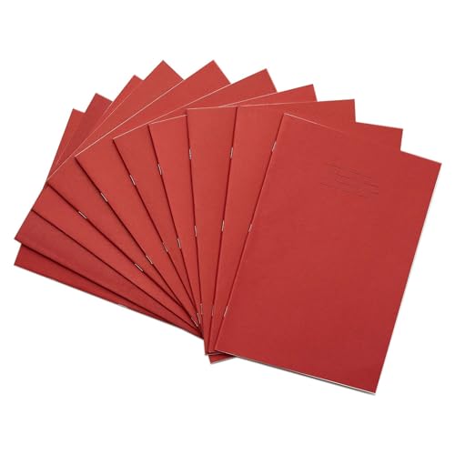 RHINO Ringbuch-Notizheft, DIN A4, 5 mm Kariert, 80 Seiten, 10 Stück, Rot RHINO Ringbuch-Notizheft, DIN A4, 5 mm Kariert, 80 Seiten, 10 Stück, Rot von Rhino