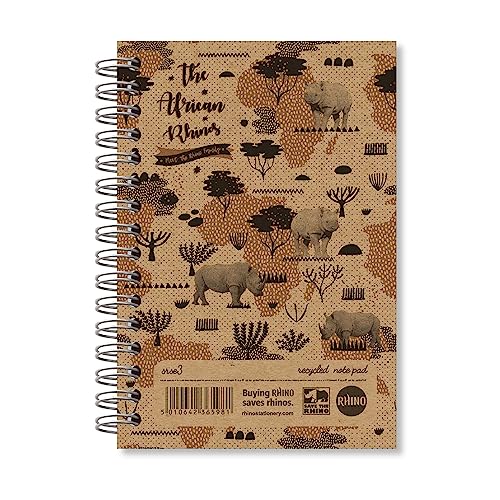 Rhino Recycled Save the Rhino Notizblock, A6 Rhino Recycled Save the Rhino Notizblock, A6 von Rhino