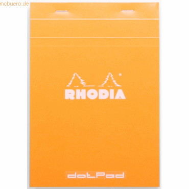 10 x Rhodia Notizblock DotPad Nr. 16 A5 14,8x21cm 80 Blatt 80g Dot Gri von Rhodia