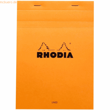 10 x Rhodia Notizblock Nr. 16 A5 14,8x21cm 80 Blatt 80g liniert mit Ra von Rhodia
