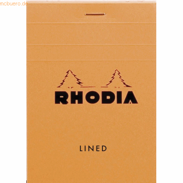 10 x Rhodia Notizblock Rhodia Nr. 12 8,5x12cm liniert 80 Blatt orange 10 x Rhodia Notizblock Rhodia Nr. 12 8,5x12cm liniert 80 Blatt orange von Rhodia