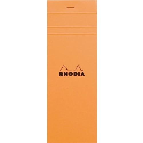 10 x Rhodia Notizblock Rhodia Nr. 8 7,4x21cm kariert 80 Blatt orange von Rhodia