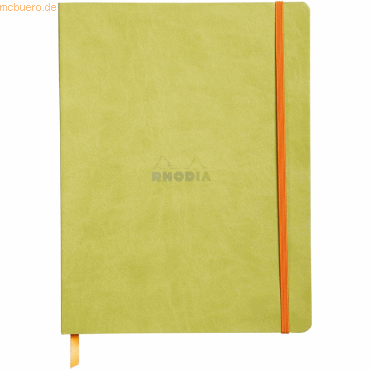 2 x Rhodia Notizbuch Flex 19x25cm liniert 90g/qm 80 Blatt anisgrün von Rhodia
