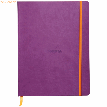 2 x Rhodia Notizbuch Flex 19x25cm liniert 90g/qm 80 Blatt violett von Rhodia
