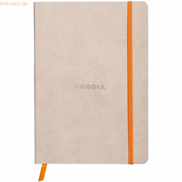 2 x Rhodia Notizbuch Flex A5 liniert 90g/qm 80 Blatt beige von Rhodia