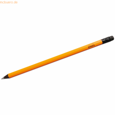25 x Rhodia Bleistift orange/schwarz mit Radierer von Rhodia