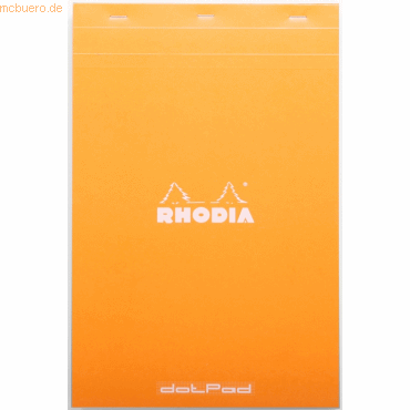 5 x Rhodia Notizblock DotPad Nr. 19 A4+ 21x31,8cm 80 Blatt 80g Dot Gri von Rhodia