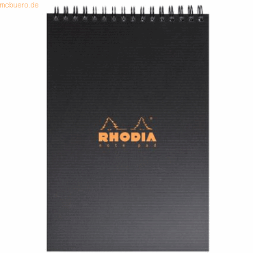 5 x Rhodia Notizblock Rhodia Office Note Pad A5 80g Spiralbindung 80 B von Rhodia