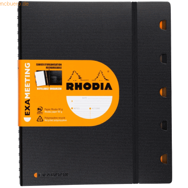 6 x Rhodia Meetingbook Office Exa Rhodiactive A4+ 80 Blatt 90g mit Vor von Rhodia