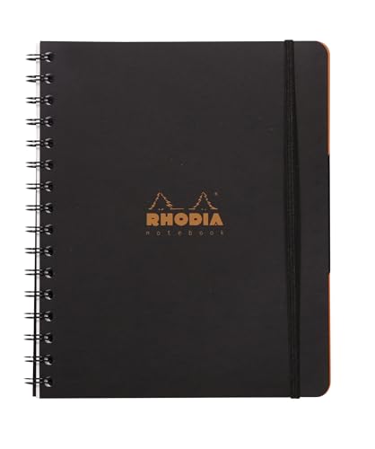 Clairefontaine 119237C - Heft/Notebook Rhodiactive, Einband aus PP, Doppelspiralbindung, DIN A5+, 15x21cm, 90 Blatt, 90g, liniert, 1 Stück, Schwarz Clairefontaine 119237C - Heft/Notebook Rhodiactive, Einband aus PP, Doppelspiralbindung, DIN A5+, 15x21cm, 90 Blatt, 90g, liniert, 1 Stück, Schwarz von Rhodia