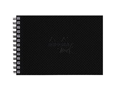 Rhodia 116144C - Rhodia Touch Spiralalbum Watercolor Book, Doppelspirale, feinkörniges Papier aus 100% Baumwolle 300g, 20 Blatt, A6 Querformat, ideal für Aquarell, Schwarz, 1 Stück Rhodia 116144C - Rhodia Touch Spiralalbum Watercolor Book, Doppelspirale, feinkörniges Papier aus 100% Baumwolle 300g, 20 Blatt, A6 Querformat, ideal für Aquarell, Schwarz, 1 Stück von Rhodia