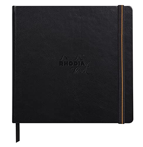 Rhodia 116177C - Rhodia Touch Skizzenbuch Mixed Media Book, 20 Blatt Paint'ON-Papier extraweiß 250g, 21x21 cm, ideal für Mischtechniken und Kunst, Schwarz, 1 Stück Rhodia 116177C - Rhodia Touch Skizzenbuch Mixed Media Book, 20 Blatt Paint'ON-Papier extraweiß 250g, 21x21 cm, ideal für Mischtechniken und Kunst, Schwarz, 1 Stück von Rhodia