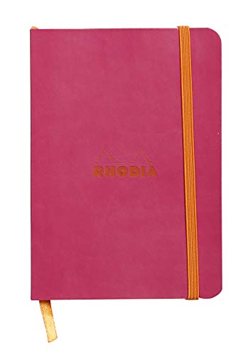 Rhodia 117312C Notizheft (mit weichem Umschlag, liniert, 72 Blatt, DIN A6, 10,5 x 14,8 cm) 1 Stück himbeer von Rhodia