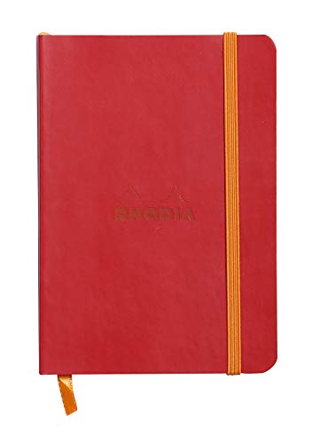 Rhodia 117313C Notizheft (mit weichem Umschlag, liniert, 72 Blatt, DIN A6, 10,5 x 14,8 cm) 1 Stück mohnrot von Rhodia