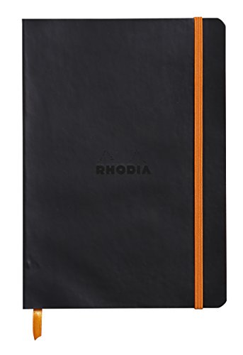 Rhodia 117402C Notizheft (mit weichem Umschlag, liniert, 80 Blatt, DIN A5, 14,8 x 21 cm) 1 Stück schwarz von Rhodia